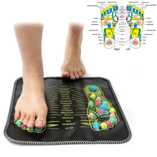 Foot Massager Reflexology Walk Stone Foot Leg Pain Relieve Physiotherapy Detox Foot Spa Acupressure Mat Pad Massageador