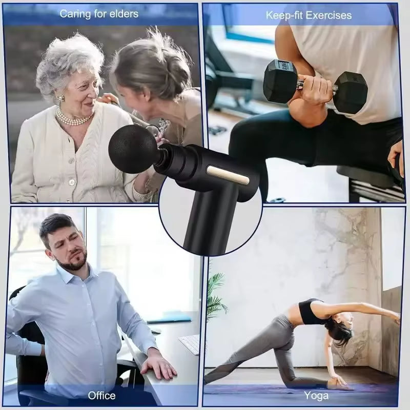 2026 Fascia Gun Muscle Relaxation Massager Electric Vibration Massage Gun Professional Grade Neck Mask Gun