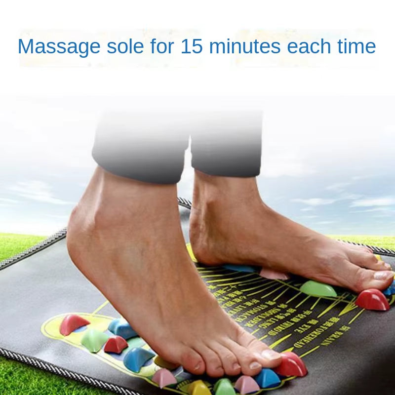 Foot Massager Reflexology Walk Stone Foot Leg Pain Relieve Physiotherapy Detox Foot Spa Acupressure Mat Pad Massageador