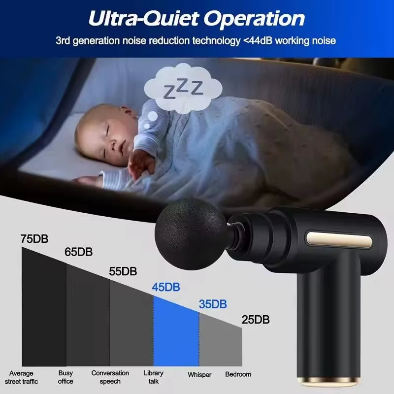 2026 Fascia Gun Muscle Relaxation Massager Electric Vibration Massage Gun Professional Grade Neck Mask Gun